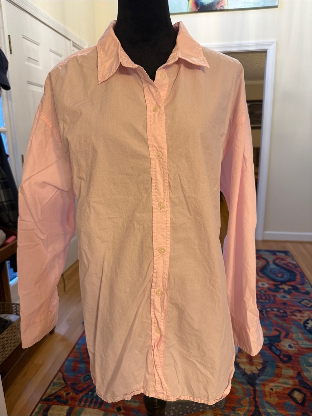 Universal Thread Women's Light Pink Button-Down Shirt